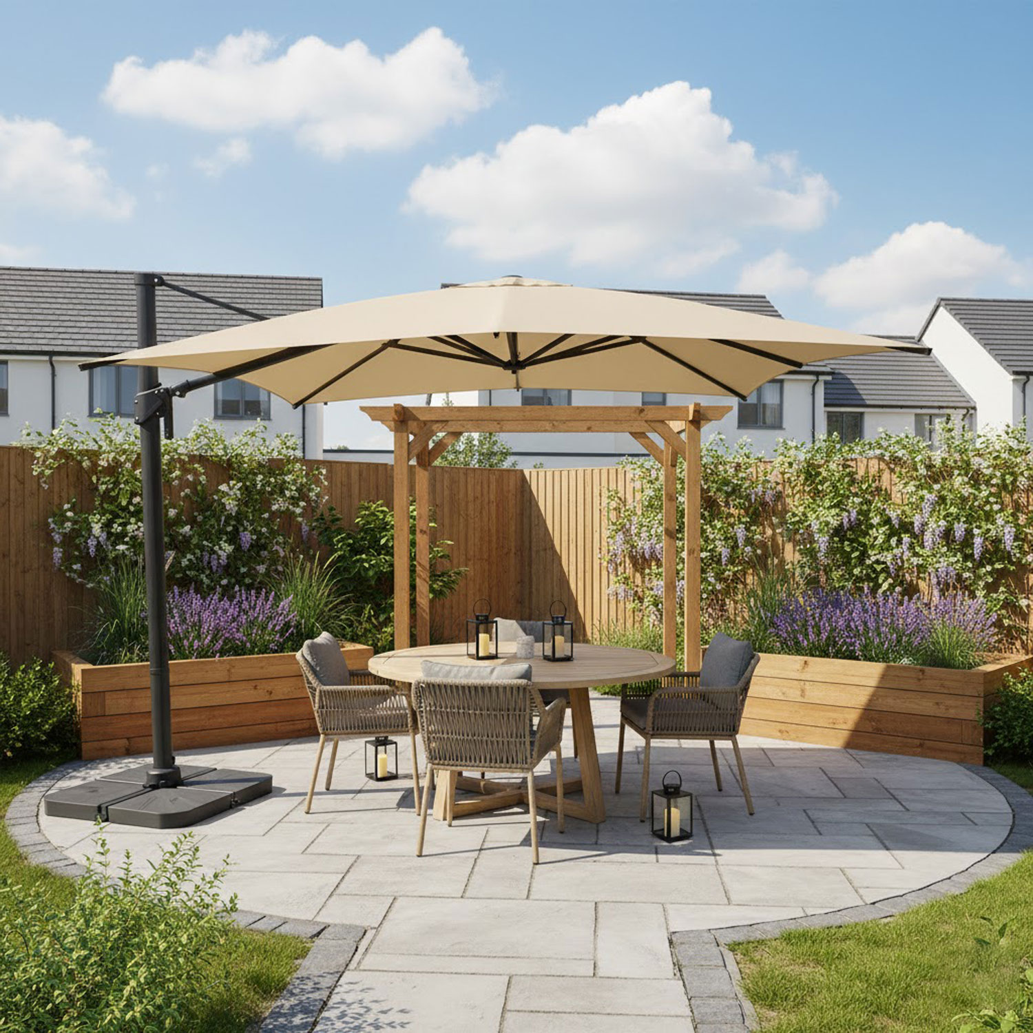 Zweefparasol-3x3-Palmas-Sand-Rhino