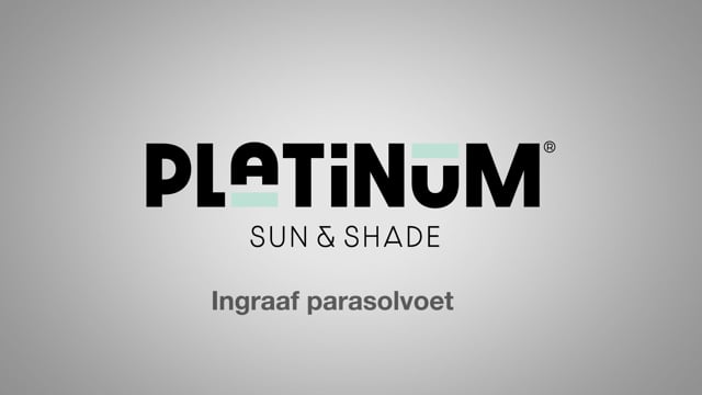 Platinum ingraaf parasolvoet Parasol-shop.nl