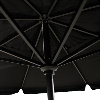 parasol-rhodos-350-zwart-kroon