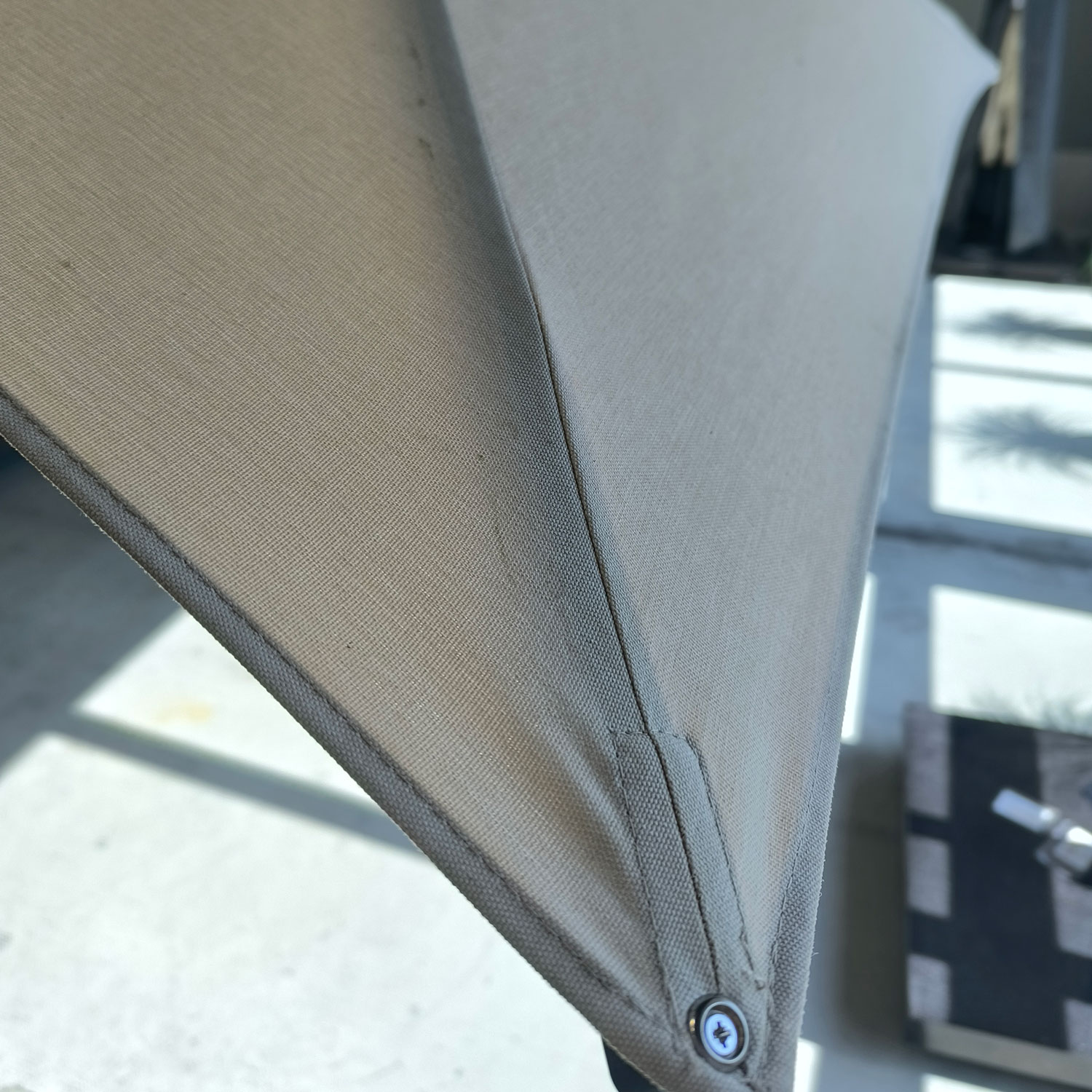 Detail foto van bevuiling doek