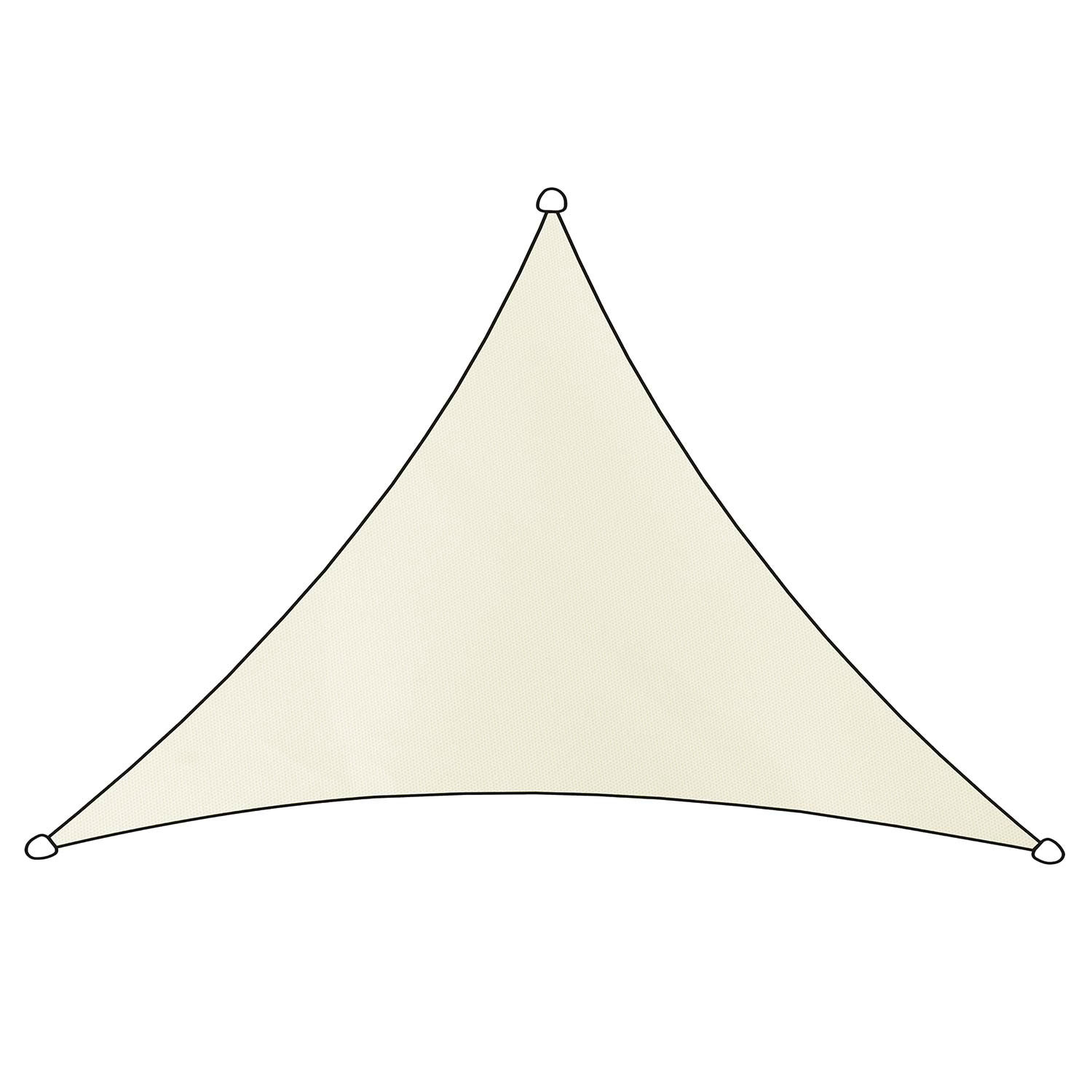 Schaduwdoek Como polyester driehoek 3x2,5m (wit)