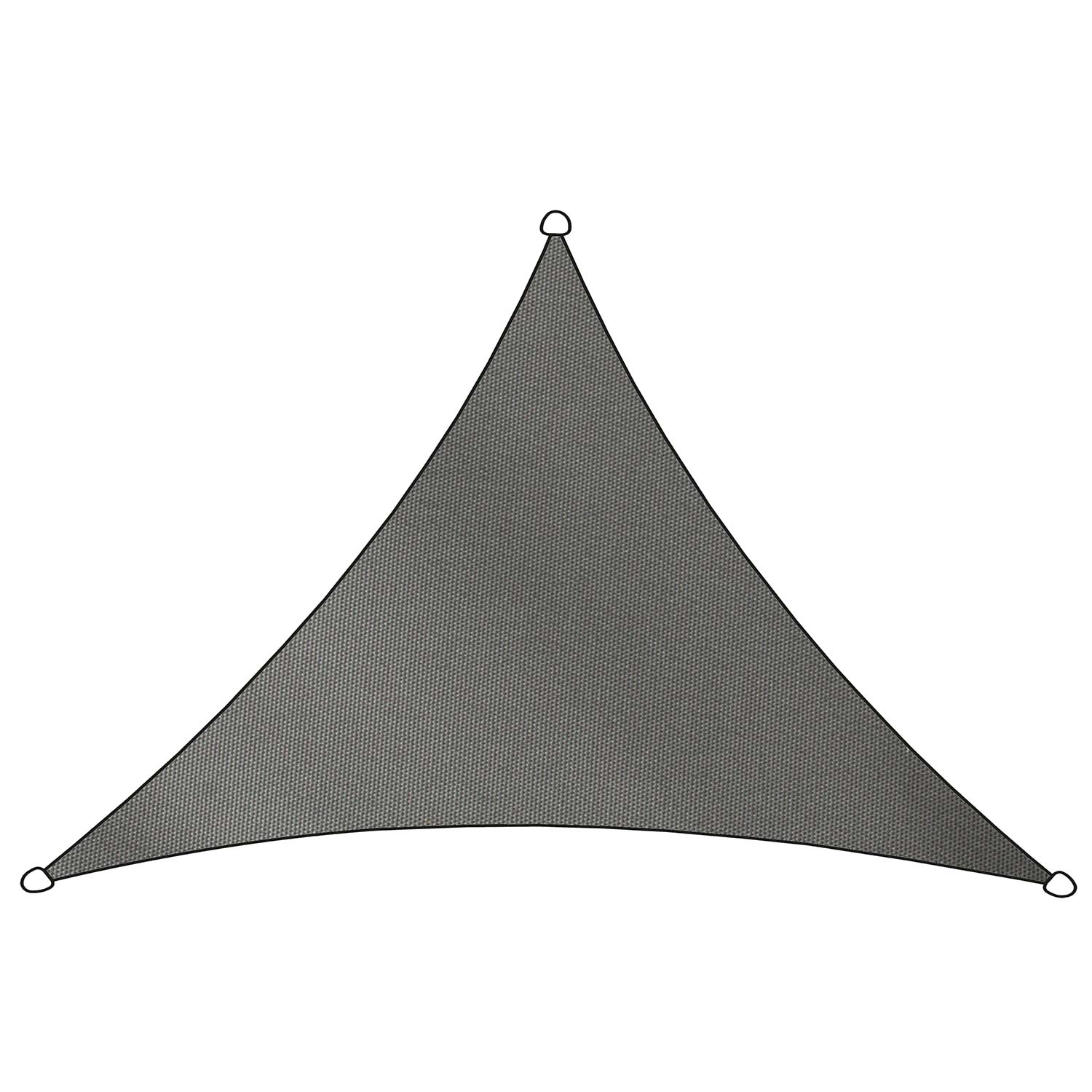 Schaduwdoek Como polyester driehoek 3x2,5m (antraciet)