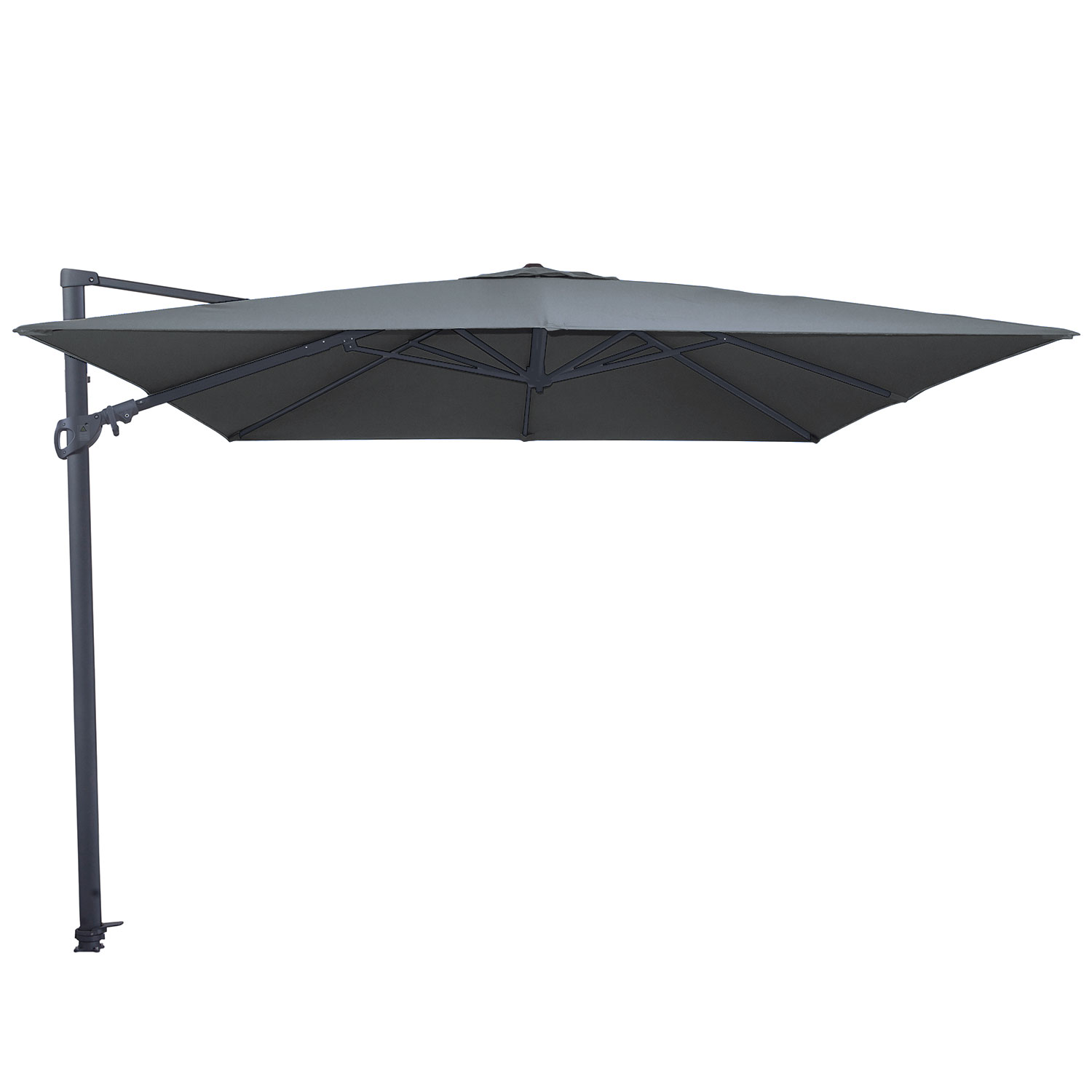 verdediging Te voet Hectare Vrijhangende zweefparasol Monaco Flex III 300x300 (grey) - Parasol-shop.nl