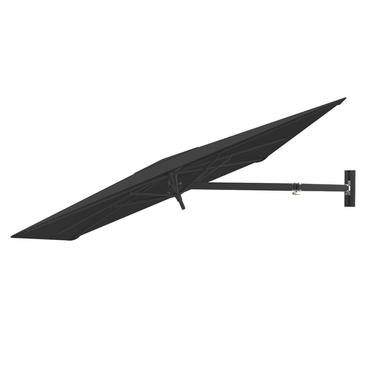 Paraflex muurparasol 230x230cm Neo arm - Sunbrella (UX Full black)
