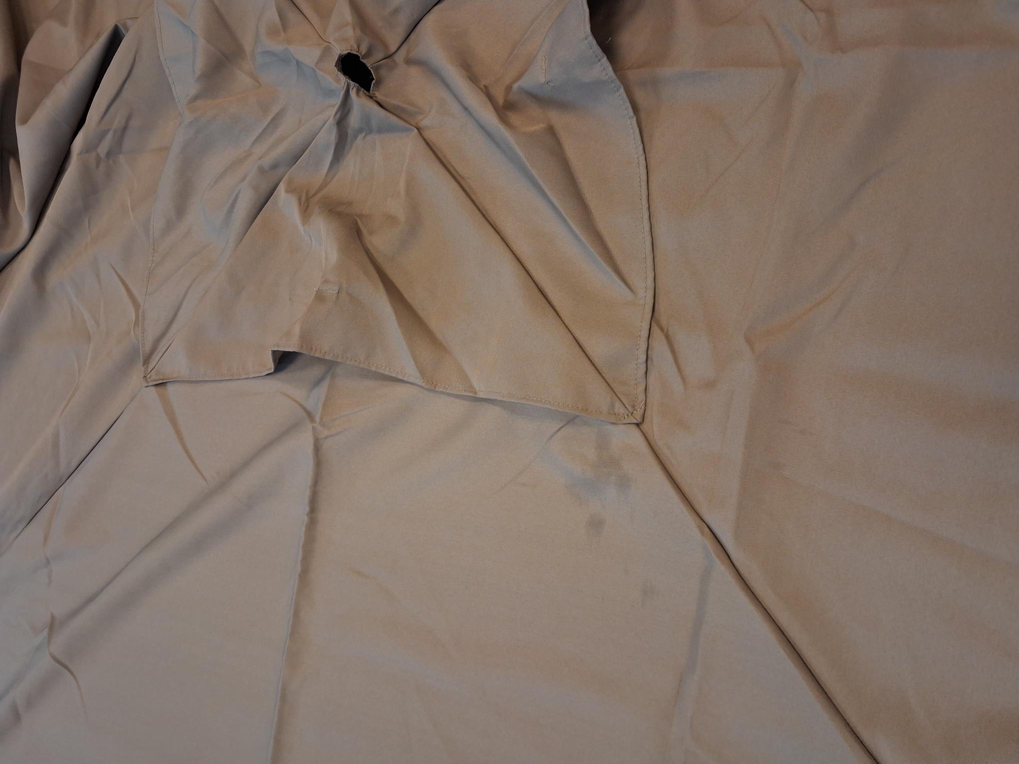 Tweede kans Zweefparasoldoek Rhino universeel - 300x300cm vierkant taupe (polyester)