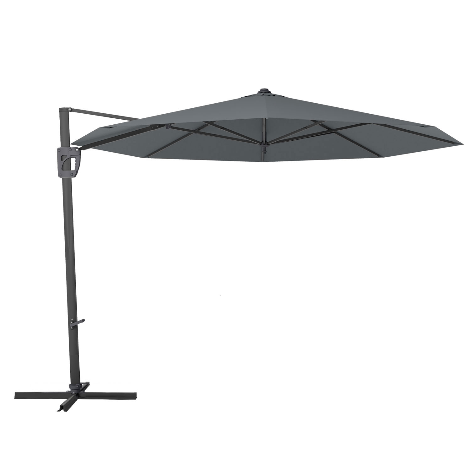 stroomkring Aanvulling bijgeloof Vrijhangende zweefparasol Capri 350cm (grey) - Parasol-shop.nl