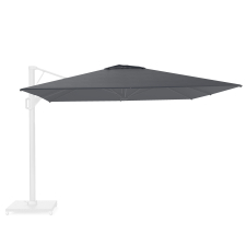 Zweefparasoldoek Platinum Beaufort Premium - 320x320cm (Faded black)