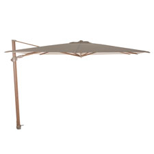 Zweefparasol Siesta premium 4-Seasons 300x300cm woodlook - (sand)