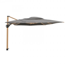 Zweefparasol Hacienda 4-Seasons 300x400cm woodlook - (charcoal)