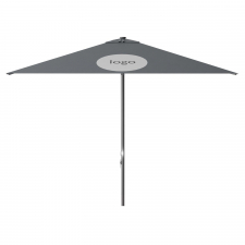 Parasol Lima 300x300cm (Grey) met bedrukking