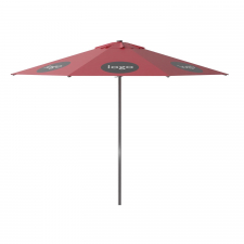 Parasol Lima 350cm rond (Brick red) met bedrukking