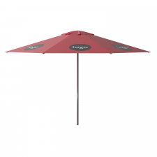 Parasol Lima 400cm rond (Brick red) met bedrukking