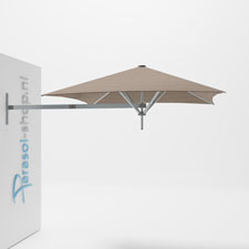 Paraflex muurparasol 200x200cm Neo arm - (Taupe)