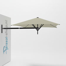 Paraflex muurparasol 200x200cm zwarte Neo arm - (Apio)