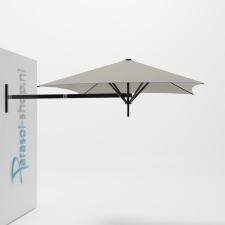 Paraflex muurparasol 200x200cm zwarte Neo arm - (Grey)