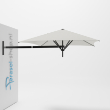 Paraflex muurparasol 200x200cm zwarte Neo arm - (Natural)