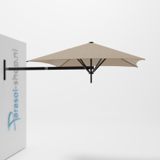 Paraflex muurparasol 200x200cm zwarte Neo arm - (Sand)