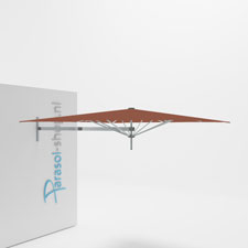 Paraflex muurparasol 230x230cm Neo arm - (Terra)