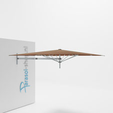 Paraflex muurparasol 230x230cm Neo arm - (Terra)