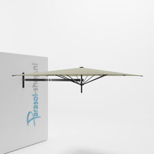 Paraflex muurparasol 230x230cm zwarte Neo arm - (Apio)