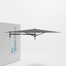 Paraflex muurparasol 230x230cm zwarte Neo arm - (Flanelle)