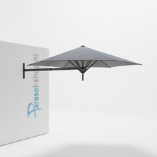 Paraflex muurparasol 270cm zwarte Neo arm - (Acqua)