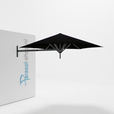 Paraflex muurparasol 270cm zwarte Neo arm - (Black)