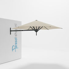 Paraflex muurparasol 270cm zwarte Neo arm - (Canvas)