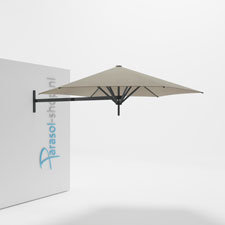 Paraflex muurparasol 270cm zwarte Neo arm - (Grey)
