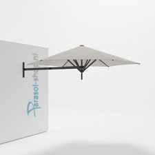 Paraflex muurparasol 270cm zwarte Neo arm - (Natural)