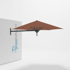 Paraflex muurparasol 270cm zwarte Neo arm - (Terra)