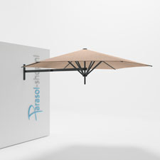 Paraflex muurparasol 300cm zwarte Neo arm - (Avena)