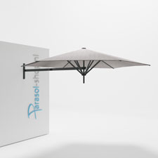 Paraflex muurparasol 300cm zwarte Neo arm - (Marble)