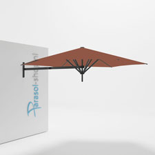 Paraflex muurparasol 300cm zwarte Neo arm - (Terra)