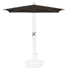 Stokparasoldoek Glatz Smart - 210x150cm rechthoek (Stofklasse 4)