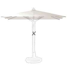 Stokparasoldoek Glatz Fortello® - 350x250cm rechthoek (Stofklasse 2)