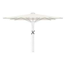 Stokparasoldoek Glatz Fortino® Riviera - 200x200cm vierkant (Stofklasse 2)