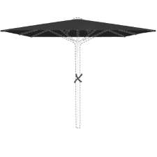 Stokparasoldoek Glatz Fortino® Riviera - 200x200cm vierkant (Stofklasse 4)