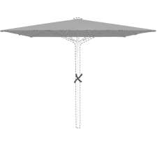 Stokparasoldoek Glatz Fortino® Riviera - 200x200cm vierkant (Stofklasse 5)