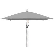 Stokparasoldoek Glatz Piazzino - 300x300cm vierkant (Stofklasse 5)