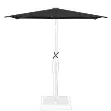 Stokparasoldoek Glatz Twist - 250x200cm rechthoek (Stofklasse 4)