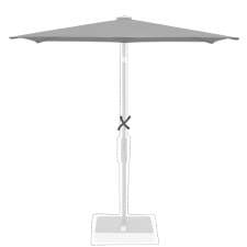 Stokparasoldoek Glatz Twist - 250x200cm rechthoek (Stofklasse 5)