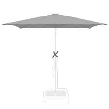 Stokparasoldoek Glatz Twist - 240x240cm vierkant (Stofklasse 5)