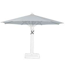 Stokparasoldoek Glatz Fortello® - 400cm rond (Stofklasse 5)