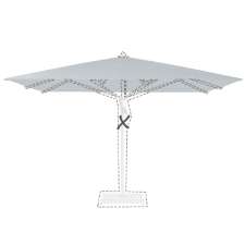 Stokparasoldoek Glatz Fortello® - 400x400cm vierkant (Stofklasse 5)