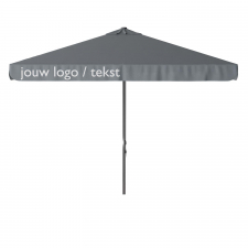 Parasol Quito 300x300cm (Grey) met bedrukking