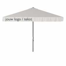 Parasol Quito 300x300cm (Off white) met bedrukking