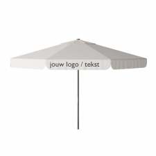 Parasol Quito 400cm rond (Off white) met bedrukking