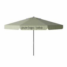 Parasol Quito 400cm rond (Sage green) met bedrukking