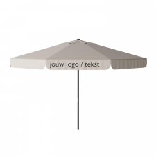 Parasol Quito 400cm rond (Vanilla ice) met bedrukking